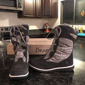 Bearpaw Aretha Charcoal and Purple Boot